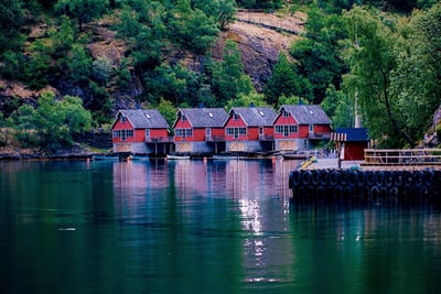 Ferienhaus mit Boot 